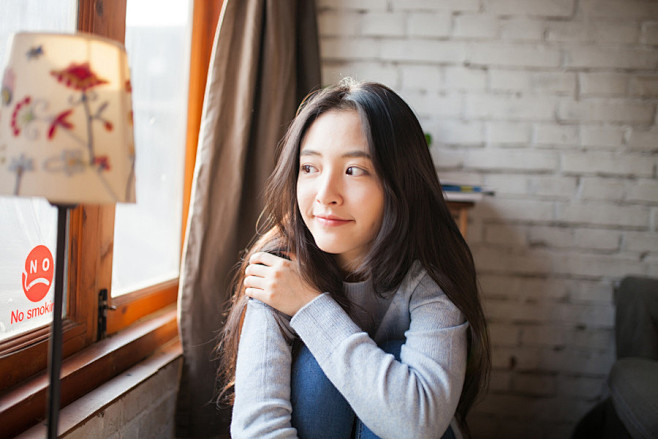 武大清新校花吴倩秋天温暖笑容甜美1