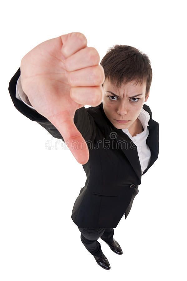 Woman Gesturing Thum...