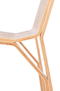Trimo chair : Trimo is innovative chair in terms of a structural logic. Inspiration comes from architectural construction element - truss, often used in metal structures of bridges and shelters. Diagonal supports reduces loads to bearing elements, therefo