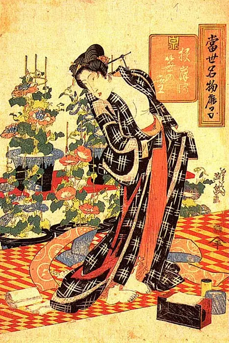 日本江户时代浮世绘-花瓣网