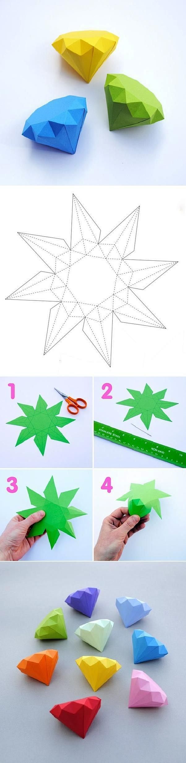 DIY Paper Diamonds D...