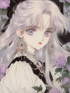 经典漫画风 | 少女的回眸