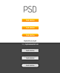 简洁质感PSD按钮素材下载_按钮素材_懒人图库