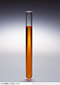 研究实验器具-褐色溶液的试管