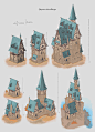 Everquest Next/Landmark Workshops concept Art- Architectural styles, Benoit Bernard : Workshops concepts created for Everquest Next architectural styles - made as freelance artist for DayBreak Game Company. The purpose was to help the community of players