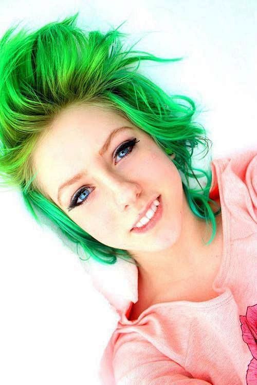 Green hair,,super cu...