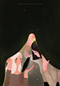 artwork bird Character design  crow Digital Art  Drawing  girls ILLUSTRATION  Illustrator night