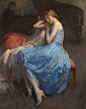 19世纪末20世纪初英国画家Walter Ernest Webster。擅长油画和水彩人物画，描绘的对象大多是上流社会的名流和著名芭蕾舞演员。 ​​​​
