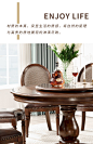 美式实木餐桌白蜡木实木圆形餐桌椅组合复古乡村原木饭桌Will系列-tmall.com天猫