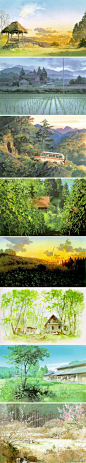 宫崎骏的御用画师男鹿和雄的作品。