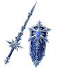 Warrior of Light's Ice Brand & Ice Shield Art from Dissidia Final Fantasy NT