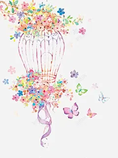 文艺鸟笼 免费下载 页面网页 平面电商 创意素材