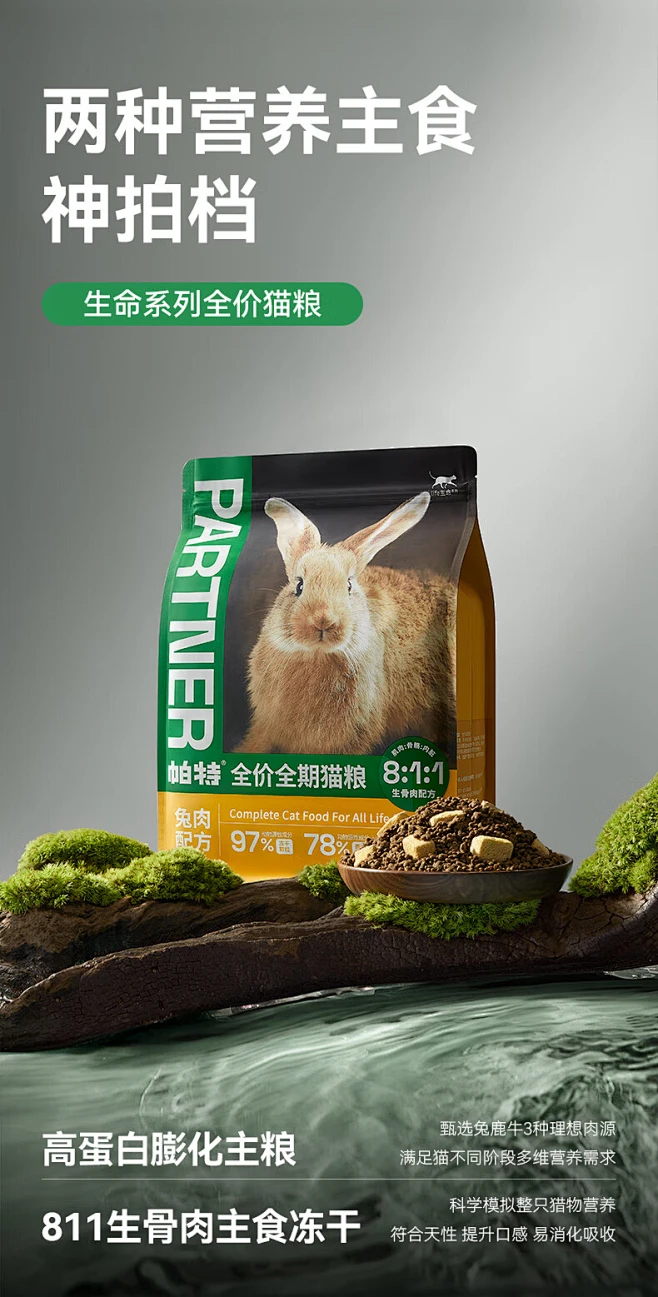 【帕特全价生骨肉兔肉猫粮1.8kg】帕特 生骨肉冻干猫粮低敏兔肉全期全价猫粮营养发腮无谷猫粮1.8kg【行情 报价 价格 评测】-京东-花瓣网