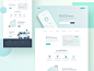 Cente Landing Page - Full Preview landing page app team minimal trend fluid gradient ux website web design ui illustration vector