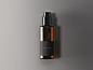 经典深棕色香水瓶包装设计样机PSD模板 Classic Perfume Bottle Mockup
