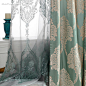 【上门测量安装】现代新中式古典欧式立体提花窗帘经典雪尼尔客厅