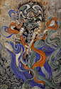 古风玄幻插画 | 我手何似佛手，合掌面南看北斗