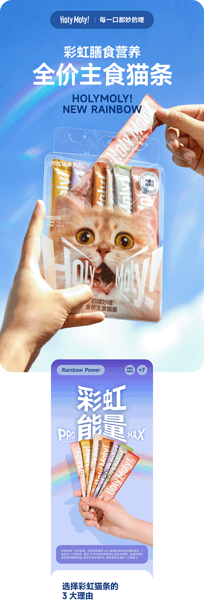 HOLYMOLY®宠物猫主食猫条 ｜ 宠...