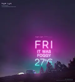 夜晚霓虹灯特效发光效果夜店海报模板手机H5海报背景壁纸模板A80-淘宝网
