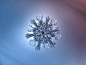 微距雪花与雪晶摄影(原图尺寸：500x375px)