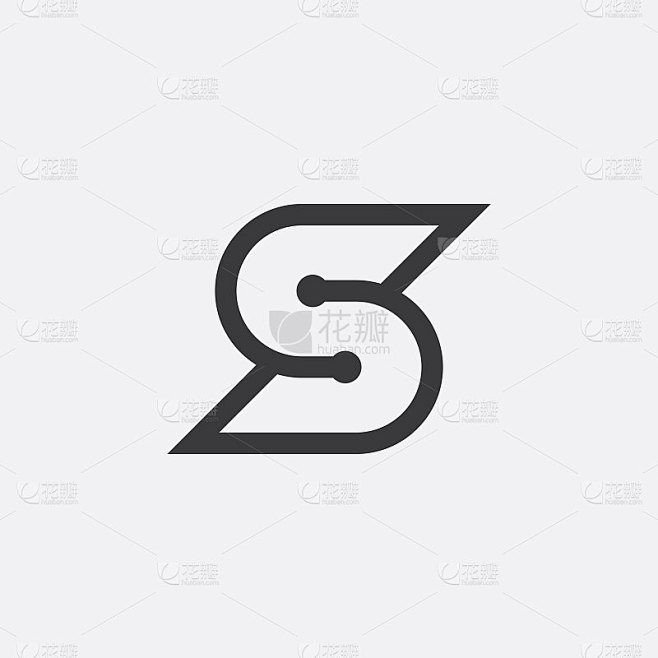 字母S的初始标志设计