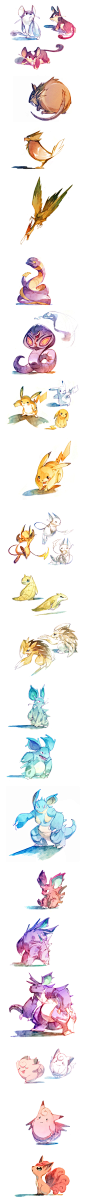 Watercolor Pokemon! on Behance