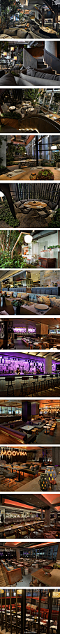 #梦幻餐厅# 印尼Moovina餐厅，工业风格被柔美的曲线软化，绿植遍布各个角落，大爱！http://t.cn/RvITDWx