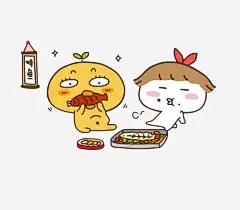手绘吃烤鱼场景图案免抠素材 设计图片 免费下载 页面网页 平面电商 创意素材 png素材