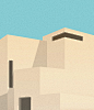 Geometric Glimpses 几何掠影 by Lino Russo - 灵感日报 : 作者Lino Russo，来自意大利那不勒斯的平面设计师兼摄影师。作品Geometric Glimpses以一系列大色块及简单的阴影变化诠释出一座座建筑的局部，有工业区、住房或街道的一角，构图有趣，手法极简，仿佛在和颜色与阴影做游戏……