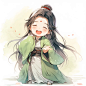 AI画出来的Q版汉服