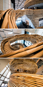 巨型雕塑螺旋楼梯位于特拉维夫的办公 设计圈 展示 设计时代网-Powered by thinkdo3
