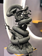 Orochimaru and Gaara , smile _z : I recently participated in the making of the statue of NARUTO ，Orochimaru and Gaara
