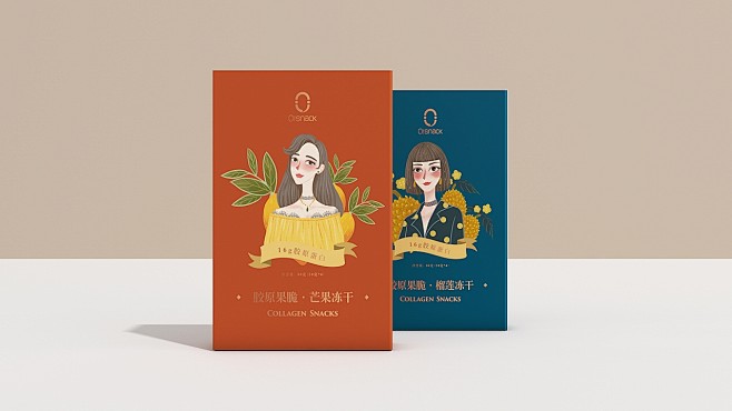北京《O！Snack》胶原果脆品牌设计。...