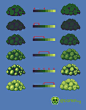 Pixel art tutorial: leaves / foliage.