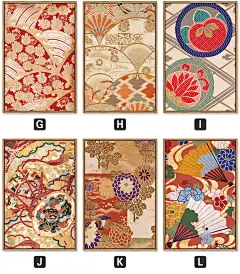 日式挂画禅意花纹日本风格墙面装饰画客厅日料店餐厅茶室玄关壁画-淘宝网