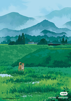 纯美学采集到插画风景