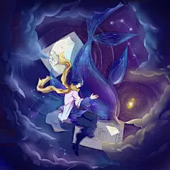 王者荣耀 同人图 插画 壁纸 | 见过云端上的幻想之城吗？