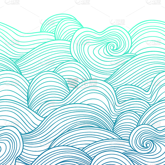 螺线,波浪,绘画插图,装饰品,潮汐,海洋,矢量,式样,抽象,卷发
