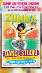 Print Templates - Zumba or Fitness lessons flyer | GraphicRiver