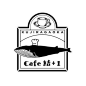 Cafe結＋1のロゴ：クジラの世界観　|　ロゴストック: 