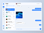 app Chat design Figma messenger ui design UI/UX user interface ux Web