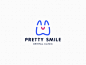 Pretty smile (logo for sale) minimalism cute smile clinic dentist dental clinic tooth logotype logo logo for sale