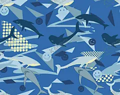 鲨鱼卡通 【酷图网】抽象碎花,小碎花,抽象印花,经典印花,水印,布匹印花,花型,图案,长裙印花,风衣印花,数码印花,热转印,服装印花,无缝图案,男装印花,童装印花,女装印花,新款花型,碎花,各种碎花,乱花,线条花,衬衣碎花,女装碎花,碎花裙,春天,夏天,夏季,印花元素,鲨鱼,海底,鱼类