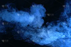 抽象的蓝烟