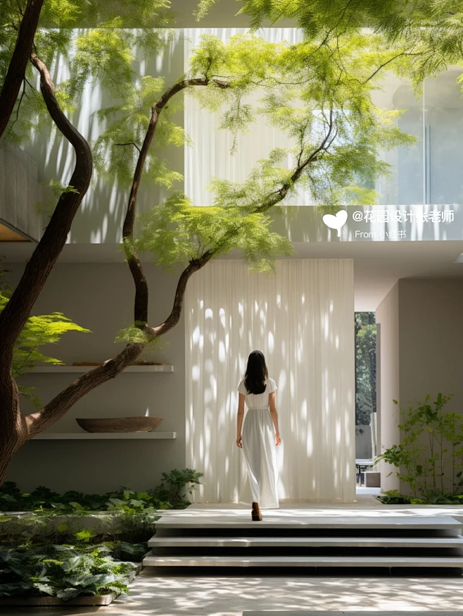 花园设计灵感|现代极简庭院-花瓣网