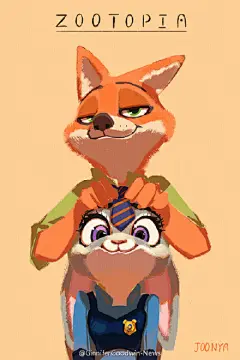 [Sly Bunny&amp;Dumb Fox]一些有署名的fanart.#疯狂动物城##Zootopia##Ginnifer Goodwin#