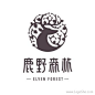 鹿野森林西餐厅Logo设计