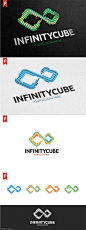 无限立方体图形Logo模板 Infinity Cube Logo