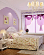 唯美紫色，演绎的浪漫卧室