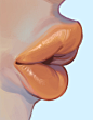 Kiss Kiss, Gwangtaeg Misul : Some paintings of lips I did for october, was going to do one every day but I couldn't think of more interesting ways to paint close ups of lips after a while and didn't want to just basically be doing repeats in different col